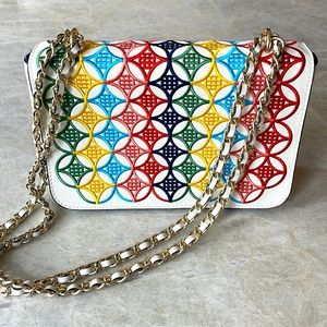 Tory Burch Robinson embroidered adjustable bag